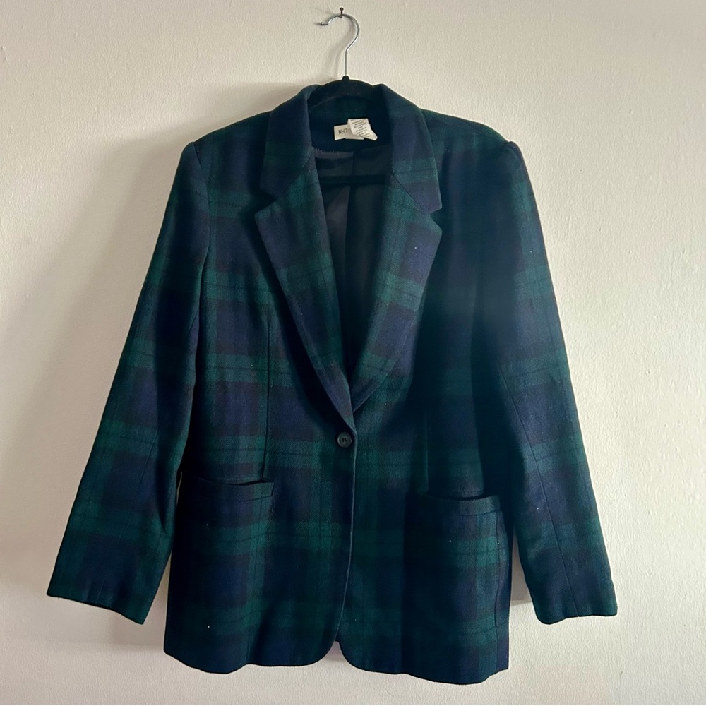 White Stag Tartan Blazer Jacket